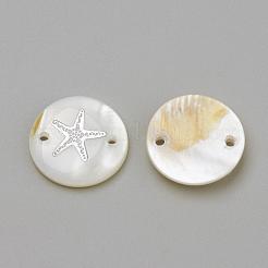 Freshwater Shell Links connectors&nbsp;SHEL-Q009-P