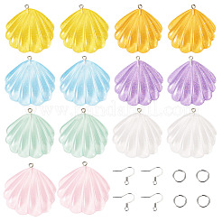 DIY Resin Shell Shape Earring Kits&nbsp;DIY-TA0011-06
