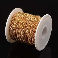 Ion Plating(IP) 304 Stainless Steel Twisted Chains Curb Chains&nbsp;CHS-H007-38G