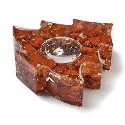 Natural Red Jasper & Resin Candle Holder Molds&nbsp;DJEW-H012-03B