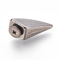 Zinc Alloy Craft Solid Screw Rivet&nbsp;PALLOY-WH0018-01B