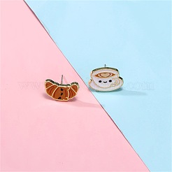 Zinc Alloy Enamel Stud Earrings&nbsp;FS-WGE0F18-01