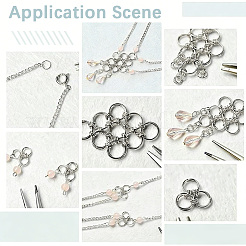 5Pcs 925 Sterling Silver Split Jump Rings&nbsp;STER-BBC0009-45D