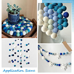 40Pcs 4 Colors Wool Felt Balls&nbsp;DIY-SC0029-40E