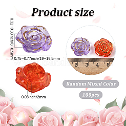 100Pcs Plastic Beads&nbsp;KY-PA0001-07