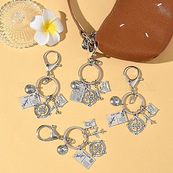 5Pcs Travel Alloy Keychain&nbsp;KEYC-YW00244