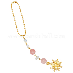 Sun Alloy Pendant Decorations&nbsp;HJEW-WH20003-56B
