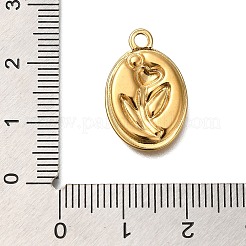 Ion Plating(IP) 304 Stainless Steel Pendant Rhinestone Settings&nbsp;STAS-H225-04G