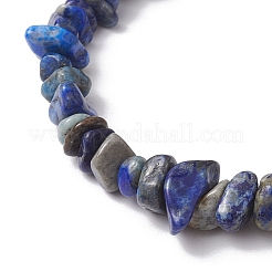 Electroplated Hexagon Prism Natural Quartz Chip Beaded Stretch Bracelets fo Women&nbsp;BJEW-JB10756-08