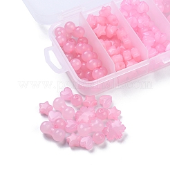5 Styles Imitation Jelly Acrylic Beads&nbsp;MACR-YW0001-96