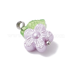 Imitation Pearl Acrylic Pendants&nbsp;PALLOY-JF04335-02