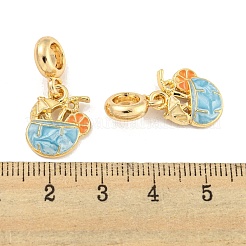 Rack Plating Alloy Enamel Drink European Dangle Charms&nbsp;FIND-B034-48G-02