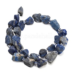 Raw Rough Natural Lapis Lazuli Beads Strands&nbsp;GG-CBA0B77-A02-01