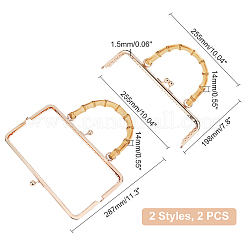 2Pcs 2 Style Wooden Bag Handles&nbsp;FIND-GA0001-46