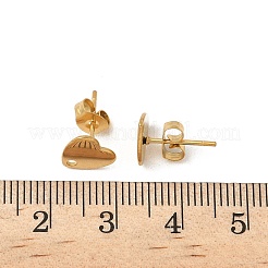 304 Stainless Steel Stud Earring Finding&nbsp;STAS-V015-30G