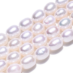 Natural Cultured Freshwater Pearl Beads Strands&nbsp;PEAR-N012-06P