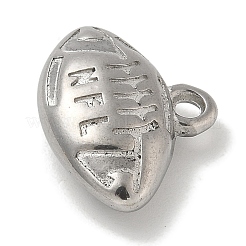 Anti-Tarnish 304 Stainless Steel Pendants&nbsp;STAS-Q334-09P