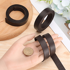 3Pcs Flat Leather Jewelry Cord&nbsp;WL-GF0001-16B-01