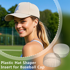 Plastic Hat Shaper Insert for Baseball Caps&nbsp;FIND-WH0366-279