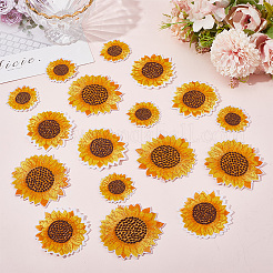 18Pcs 3 Styles Iron on Cloth Patches&nbsp;FIND-CY0001-19