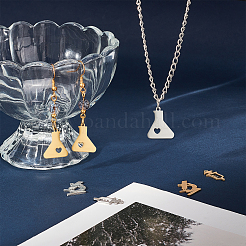 12Pcs 6 Style Ion Plating(IP) 201 Stainless Steel Pendants&nbsp;STAS-UN0032-19