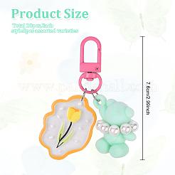 20Pcs 4 Style Shell Pearl & Acrylic Pendant Decorations&nbsp;KEYC-YW00214