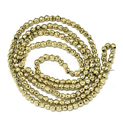 Electroplate Non-magnetic Synthetic Hematite Beads Strands&nbsp;G-S352-46