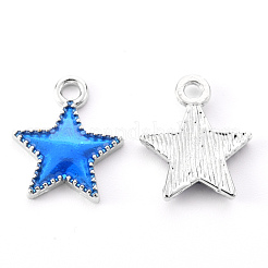 Platinum Plated Alloy Enamel Pendants&nbsp;ENAM-R136-31