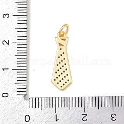 Brass Micro Pave Clear Cubic Zirconia Pendants&nbsp;KK-P339-21G-01