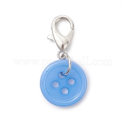 Acrylic Sewing Buttons Pendant Decorations&nbsp;HJEW-JM04109-02