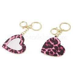 2Pcs PU Mirror Keychains&nbsp;KEYC-TADJ0001-05C