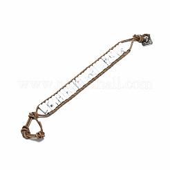 Cowhide Leather Cord Bracelets&nbsp;BJEW-R309-01B-02