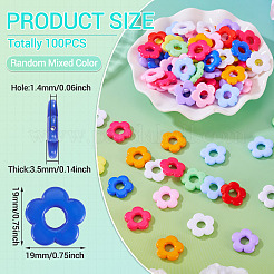 100Pcs Opaque Acrylic Beads&nbsp;MACR-TA0002-64