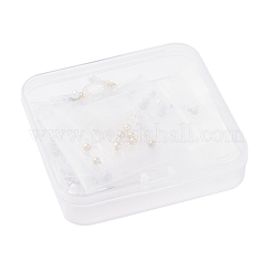 10 Pairs Plastic Clip-on Earring Findings&nbsp;STAS-UN0024-79