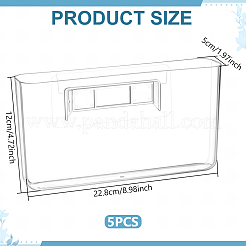 Transparent Plastic Wall-mounted Storage Box&nbsp;AJEW-WH0696-813