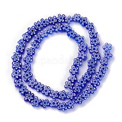 Handmade Millefiori Glass Bead Strands&nbsp;LAMP-J035-8mm-14