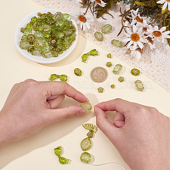 120Pcs 6 Styles Transparent Acrylic Beads&nbsp;OACR-SC0003-09