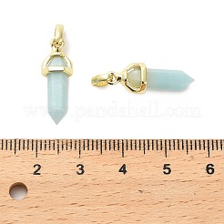 Natural Mixed Gemstone Double Terminal Pointed Pendant&nbsp;G-H097-01G