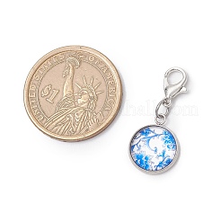 Half Round/Dome Glass Pendant Decorations&nbsp;HJEW-JM03338