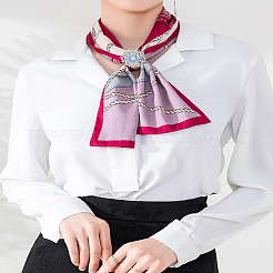 2Pcs 2 Styles Flower Resin Scarf Clips&nbsp;AJEW-LP0002-08