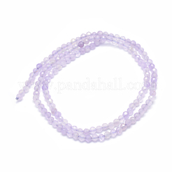 Natural Lavender Amethyst Beads Strands&nbsp;G-E411-20B-3mm