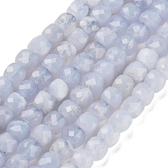 Natural Blue Lace Agate Beads Strands&nbsp;G-H042-A09-02