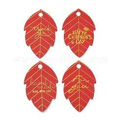 100Pcs Gold Stamping Paper Printed Gift Tags&nbsp;CDIS-H007-14A