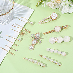5 Bags 4 Styles Zinc Alloy Hair Bobby Clips&nbsp;PHAR-SP0001-08