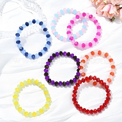 600Pcs 24 Colors Baking Paint Imitation Jade Glass Bead Strands&nbsp;DGLA-YW0001-29