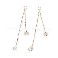 Brass Box Chain Tassel Pendants&nbsp;X-KK-S348-058