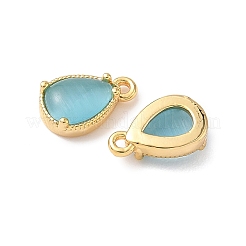 Brass Crushed Ice Cut Cubic Zirconia Pendants&nbsp;KK-D024-26C-G