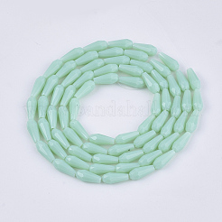 Opaque Solid Color Glass Beads Strands&nbsp;X-GLAA-T009-001H