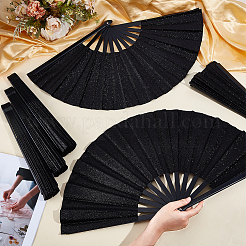 Glitter Plastic Decorative Folding Fans&nbsp;AJEW-WH0270-865