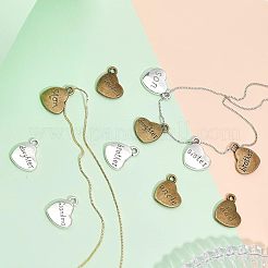 40Pcs 20 Style Family Theme Tibetan Style Alloy Pendants&nbsp;FIND-CA0006-85